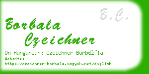borbala czeichner business card